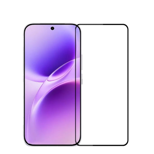 MOFI For vivo S50 5G Screen Protector  9H Full Glue Full Coverage High Aluminum-Silicon Glass Film - Black - 1