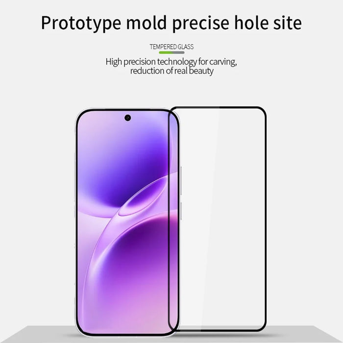 MOFI For vivo S50 5G Screen Protector  9H Full Glue Full Coverage High Aluminum-Silicon Glass Film - Black - 3