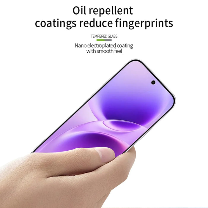 MOFI For vivo S50 5G Screen Protector  9H Full Glue Full Coverage High Aluminum-Silicon Glass Film - Black - 4