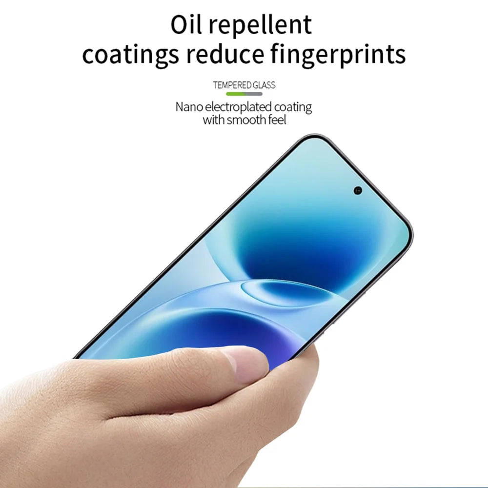 MOFI For vivo S50 Pro mini 5G Screen Protector  9H Full Glue Full Coverage High Aluminum-Silicon Glass Film - Black - 4