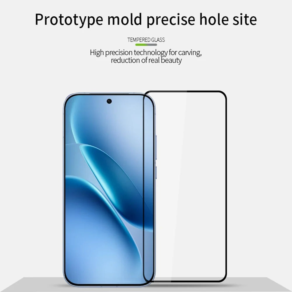 MOFI For vivo iQOO Z11 Turbo 5G Screen Protector  9H Full Glue Full Coverage High Aluminum-Silicon Glass Film - Black - 3