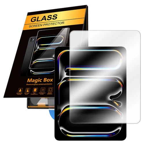 For iPad Pro 11 (2024) / iPad Pro 11 (2025) Screen Protector HD Tempered Glass Film with Auto Dust-free Installation Tool (NOT Complete Covering) - Transparent - 1