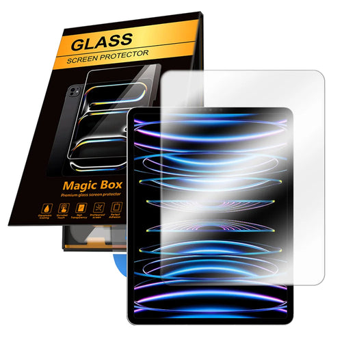 For iPad Pro 12.9 (2020) / iPad Pro 12.9 (2021) Screen Protector HD Tempered Glass Film with Auto Dust-free Installation Tool (NOT Complete Covering) - Transparent - 1