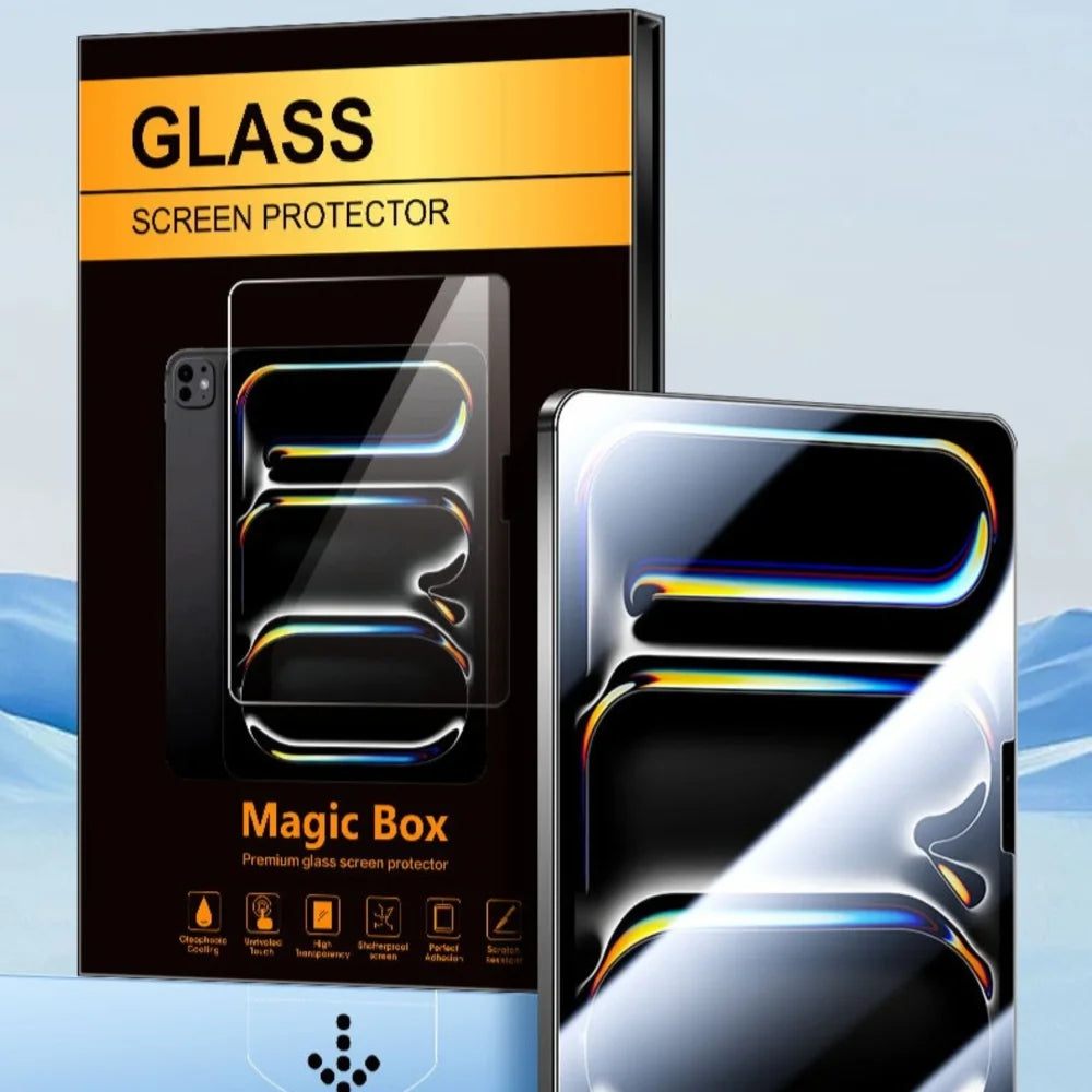 For iPad Pro 12.9 (2020) / iPad Pro 12.9 (2021) Screen Protector HD Tempered Glass Film with Auto Dust-free Installation Tool (NOT Complete Covering) - Transparent - 7