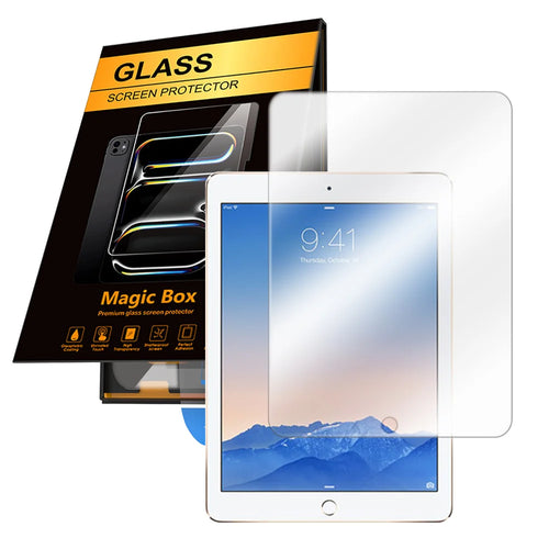 For iPad Air (2013) / iPad Air 2 Screen Protector HD Tempered Glass Film with Auto Dust-free Installation Tool (NOT Complete Covering) - Transparent - 1