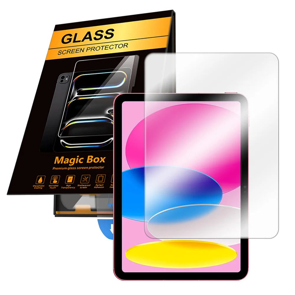 For iPad 10.2 (2019) / iPad 10.2 (2020) / iPad 10.2 (2021) Screen Protector HD Tempered Glass Film with Auto Dust-free Installation Tool (NOT Complete Covering) - Transparent - 1