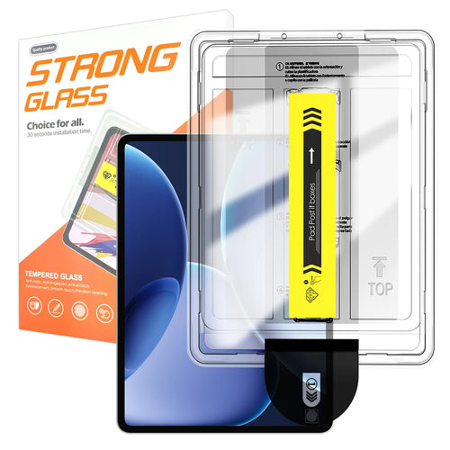 For Oppo Pad 4 Pro Screen Protector Arc Edge Tempered Glass Film with Auto Dust-free Installation Tool (NOT Complete Covering) - Transparent - 1