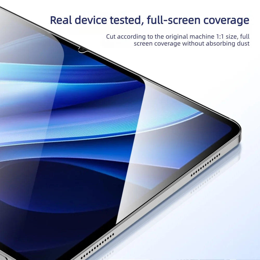 For Oppo Pad 3 Pro Screen Protector Arc Edge Tempered Glass Film with Auto Dust-free Installation Tool (NOT Complete Covering) - Transparent - 3
