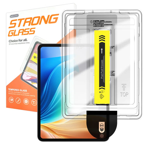 For Oppo Pad Air 2 Screen Protector Arc Edge Tempered Glass Film with Auto Dust-free Installation Tool (NOT Complete Covering) - Transparent - 1