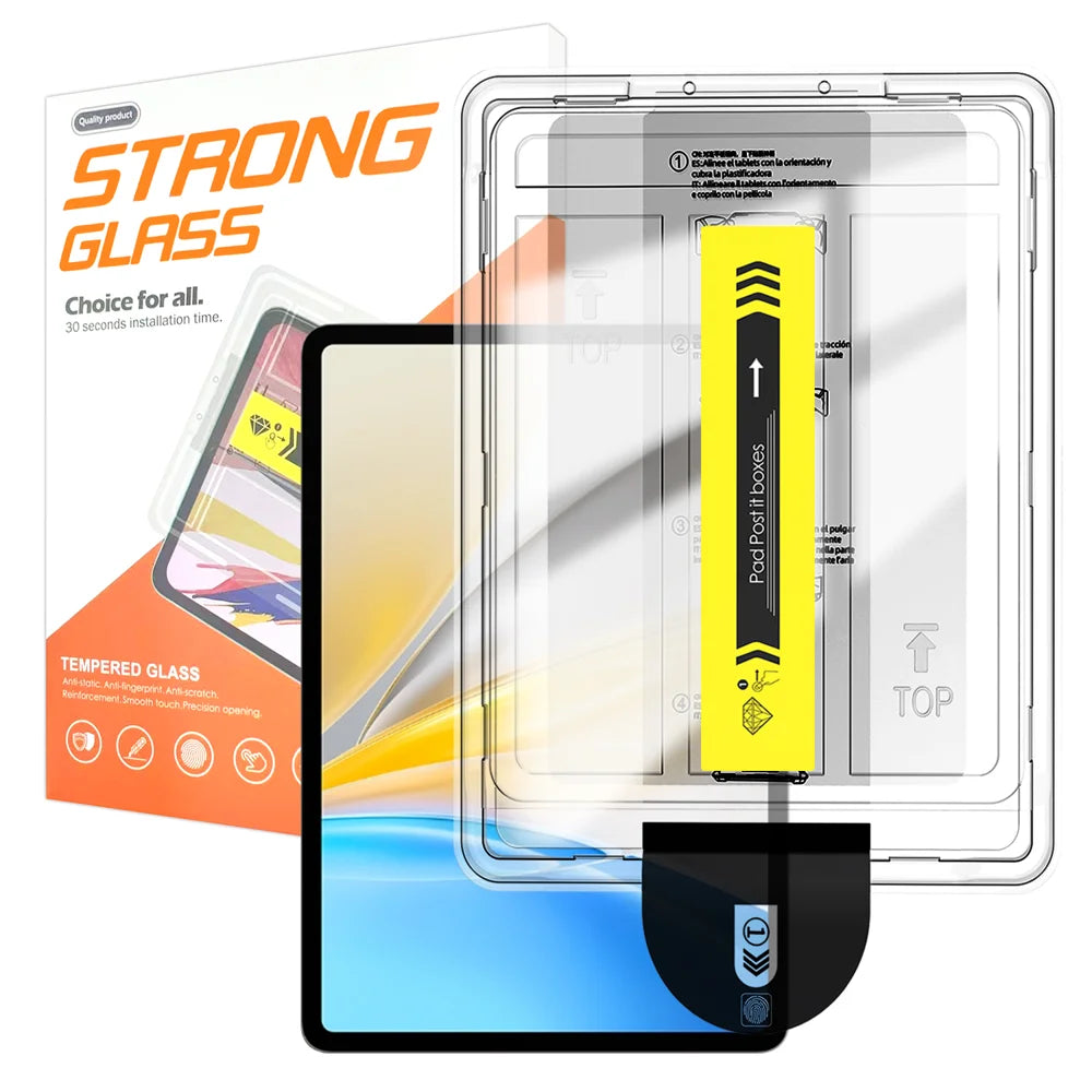 For vivo Pad SE Screen Protector Arc Edge Tempered Glass Film with Auto Dust-free Installation Tool (NOT Complete Covering) - Transparent - 1