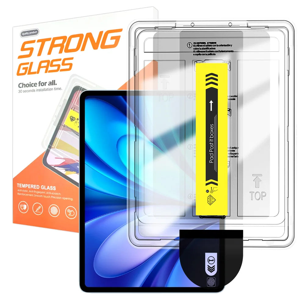 For vivo Pad5 Screen Protector Arc Edge Tempered Glass Film with Auto Dust-free Installation Tool (NOT Complete Covering) - Transparent - 1