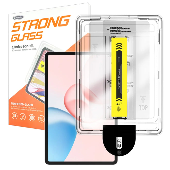 For Honor Pad 10 Screen Protector Arc Edge Tempered Glass Film with Auto Dust-free Installation Tool (NOT Complete Covering) - Transparent - 1