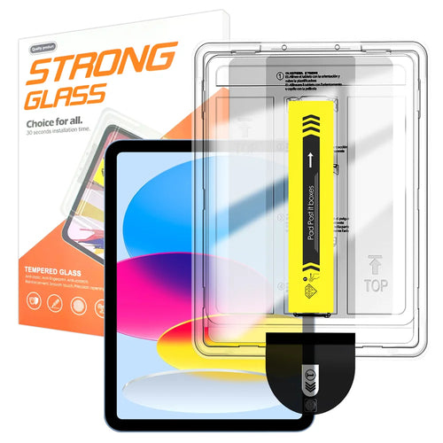 For iPad 10.9 (2022) / iPad (2025) Screen Protector Arc Edge Tempered Glass Film with Auto Dust-free Installation Tool (NOT Complete Covering) - Transparent - 1