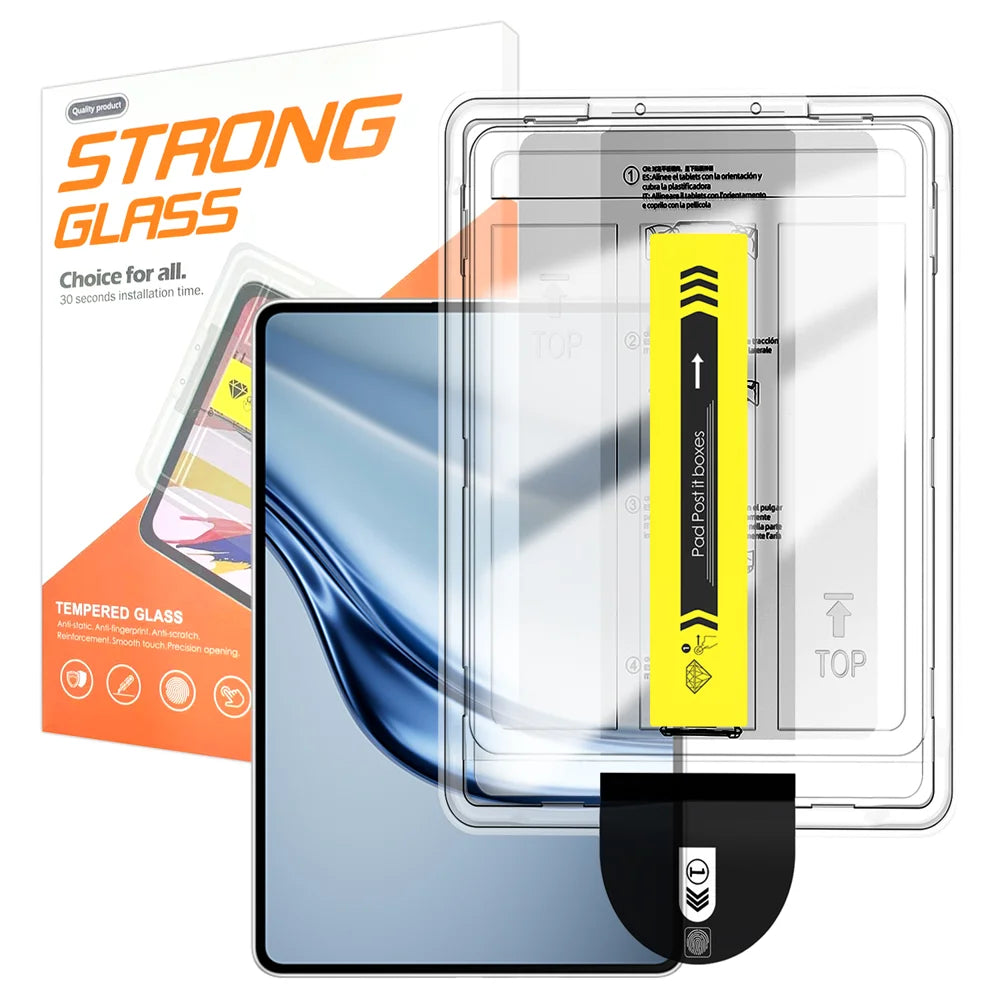For Huawei MatePad Mini Screen Protector Arc Edge Tempered Glass Film with Auto Dust-free Installation Tool (NOT Complete Covering) - Transparent - 1