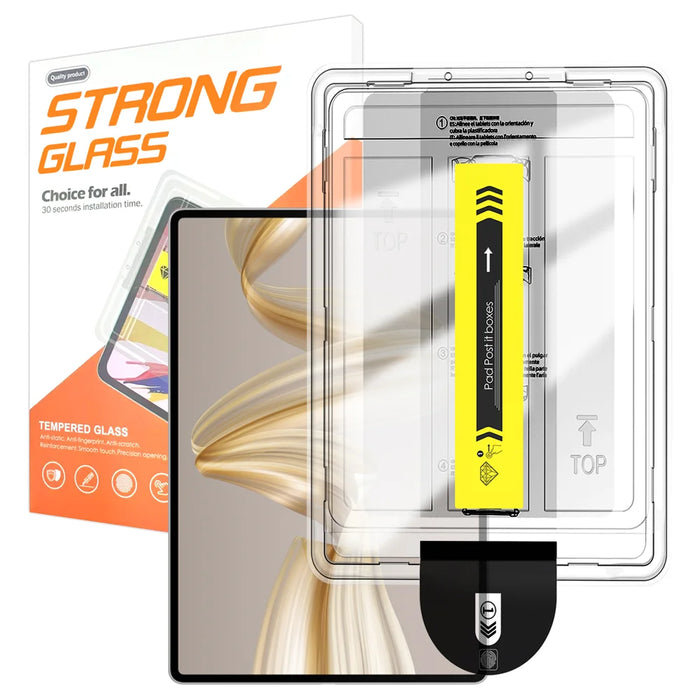 For Huawei MatePad Pro 12.2 (2024) / Huawei MatePad Pro 12.2 (2025) Screen Protector Arc Edge Tempered Glass Film with Auto Dust-free Installation Tool (NOT Complete Covering) - Transparent - 1
