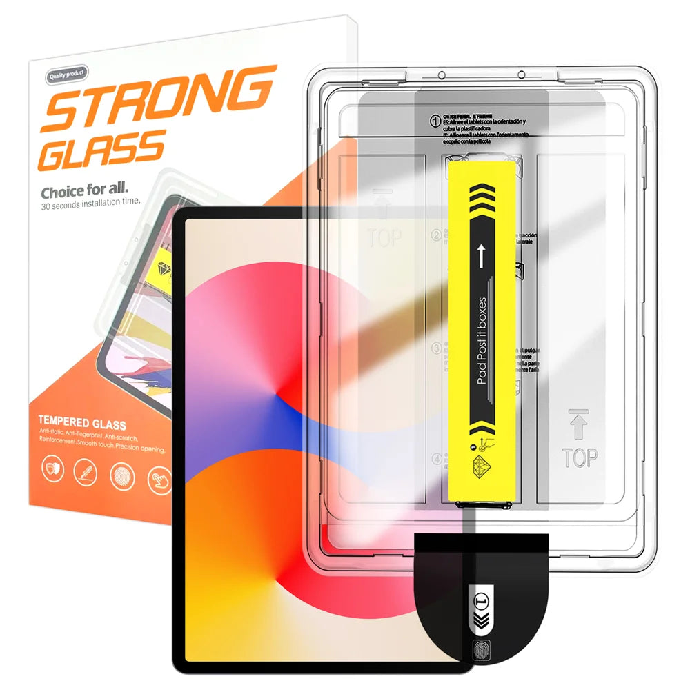 For Huawei MatePad SE 11 Screen Protector Arc Edge Tempered Glass Film with Auto Dust-free Installation Tool (NOT Complete Covering) - Transparent - 1