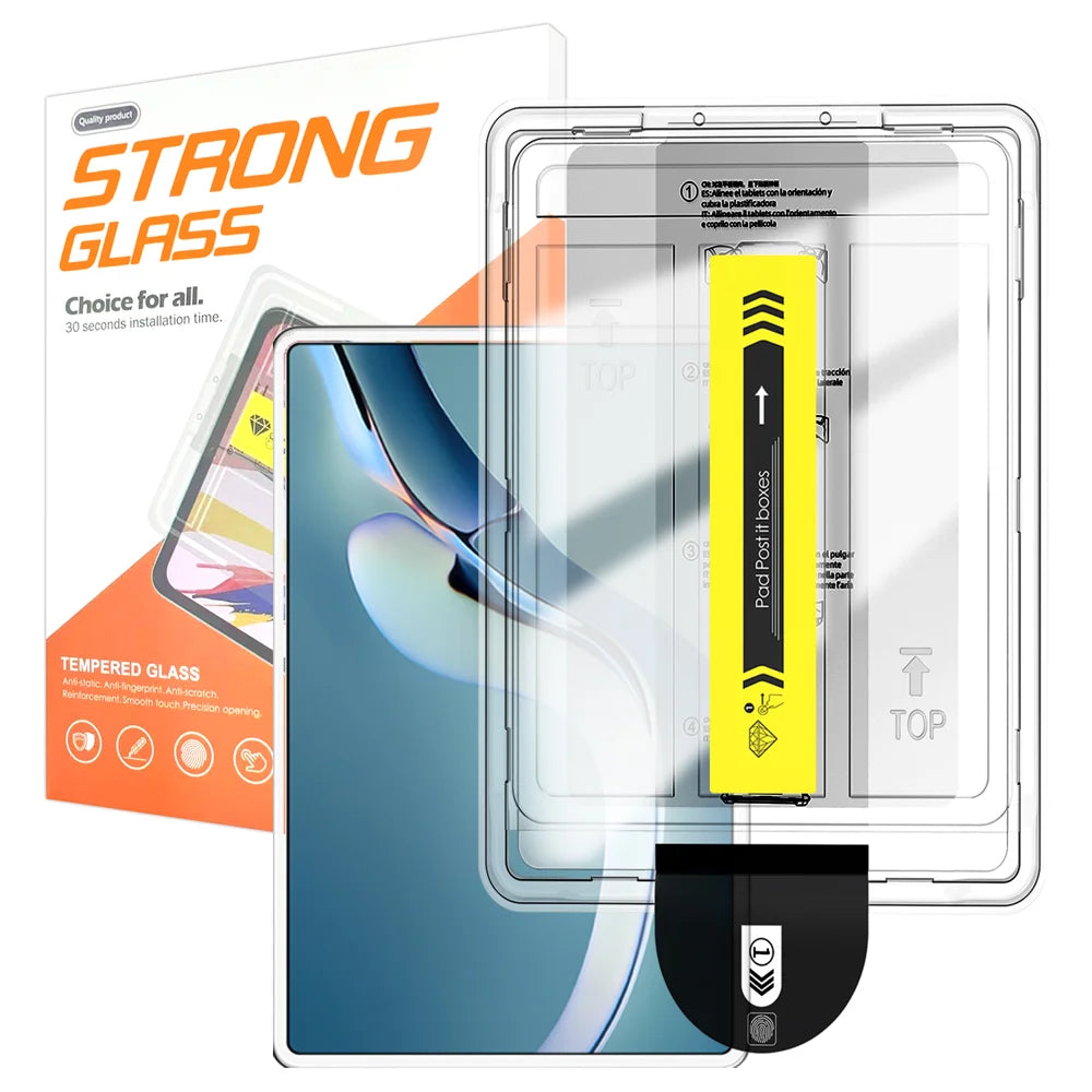 For Huawei MatePad Pro 12.6 (2021) / Huawei MatePad Pro 12.6 (2024) Screen Protector Arc Edge Tempered Glass Film with Auto Dust-free Installation Tool (NOT Complete Covering) - Transparent - 1