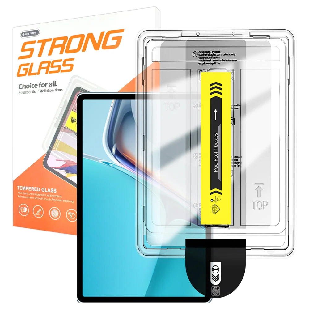 For Huawei MatePad 10.8 (2020) Screen Protector Arc Edge Tempered Glass Film with Auto Dust-free Installation Tool (NOT Complete Covering) - Transparent - 1