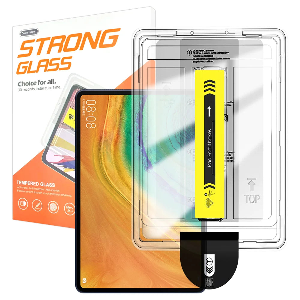 For Huawei MatePad Pro 10.8 (2019) / Huawei MatePad Pro 10.8 (2021) Screen Protector Arc Edge Tempered Glass Film with Auto Dust-free Installation Tool (NOT Complete Covering) - Transparent - 1