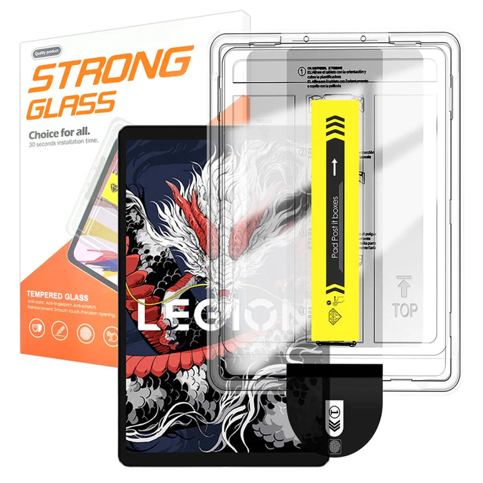 For Lenovo Legion Y700 (2025) Screen Protector Arc Edge Tempered Glass Film with Auto Dust-free Installation Tool (NOT Complete Covering) - Transparent - 1
