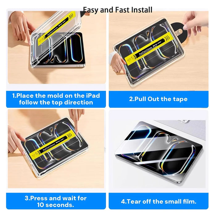 For Lenovo Legion Y700 (2025) Screen Protector Arc Edge Tempered Glass Film with Auto Dust-free Installation Tool (NOT Complete Covering) - Transparent - 6
