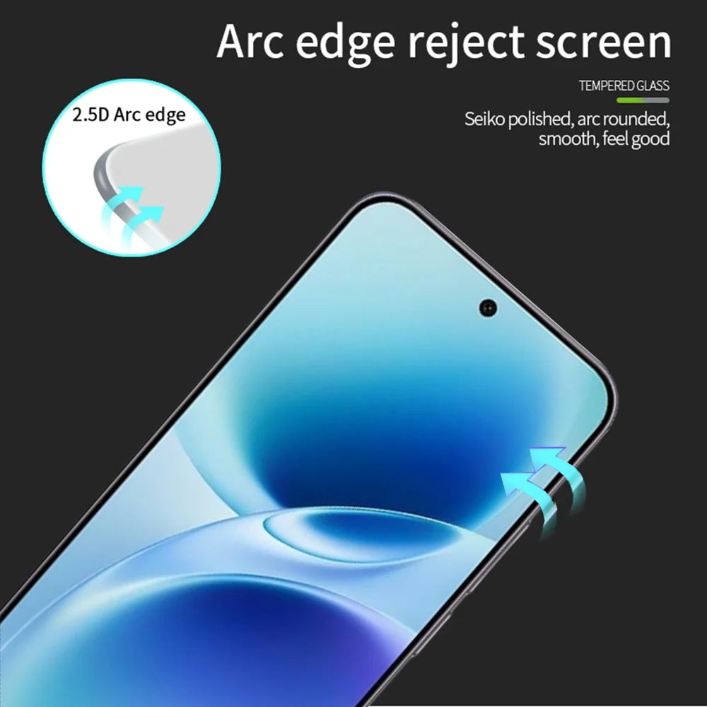 PINWUYO For vivo S50 Pro mini 5G Tempered Glass Film  JK Series-2 9H Full Glue Full Screen Protector - Black - 2