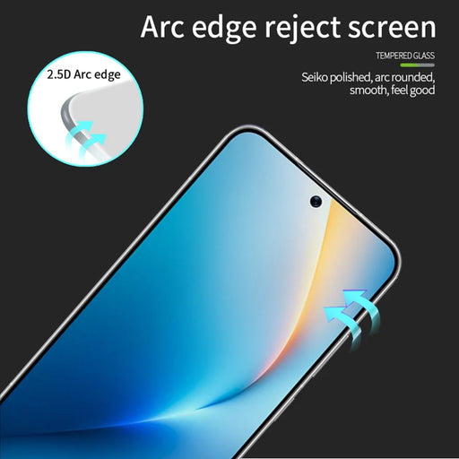 PINWUYO For Honor Win RT 5G / Honor Win 5G Tempered Glass Film  JK Series-2 9H Full Glue Full Screen Protector - Black - 2