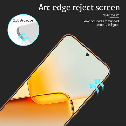 PINWUYO For Honor Power2 5G Tempered Glass Film  JK Series-2 9H Full Glue Full Screen Protector - Black - 2