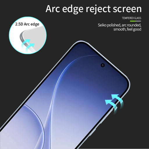 PINWUYO For Oppo Reno15 F 5G Tempered Glass Film  JK Series-2 9H Full Glue Full Screen Protector - Black - 2