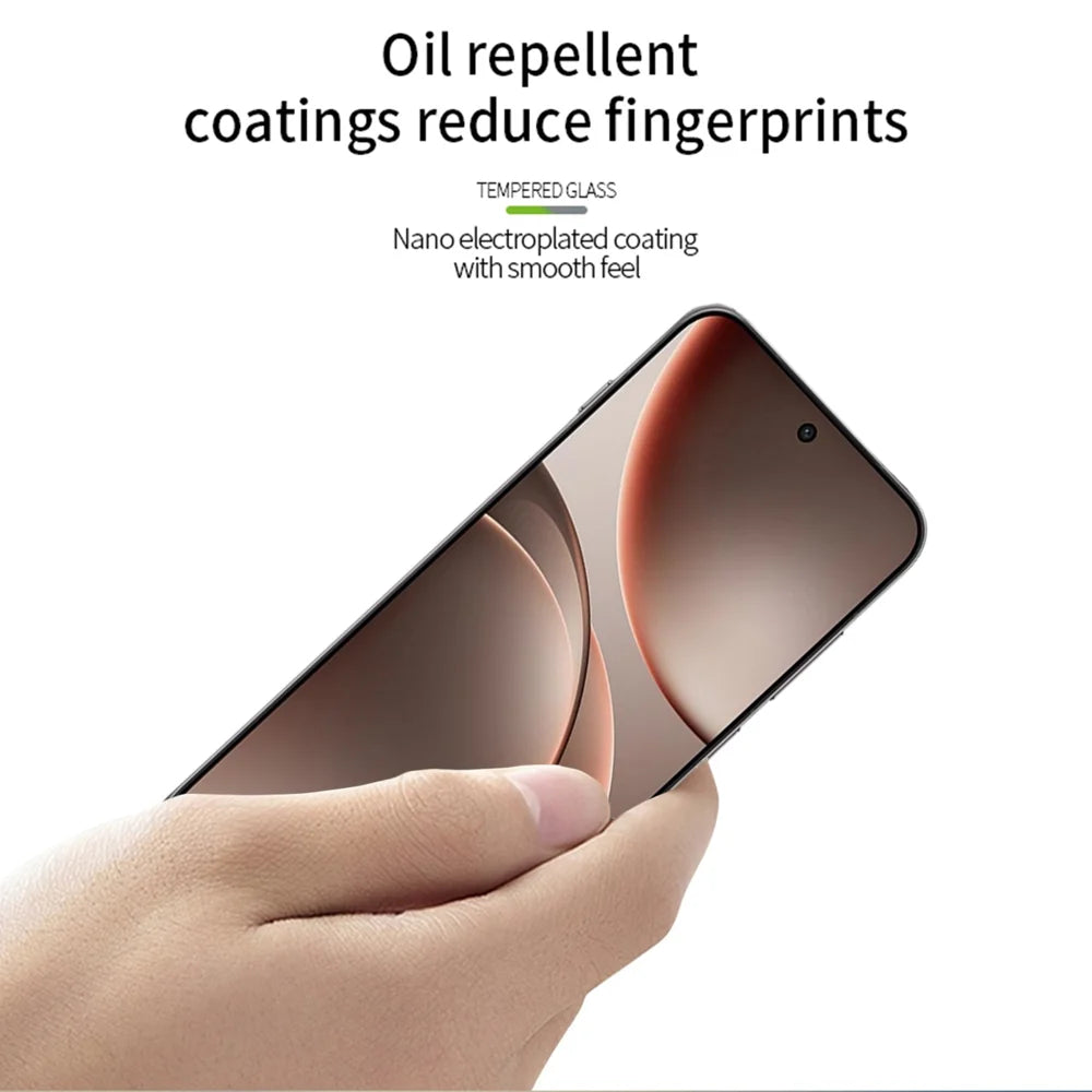 PINWUYO For Honor Magic8 5G / Oppo Find X9 5G Tempered Glass Film  JK Series-2 9H Full Glue Full Screen Protector - Black - 4