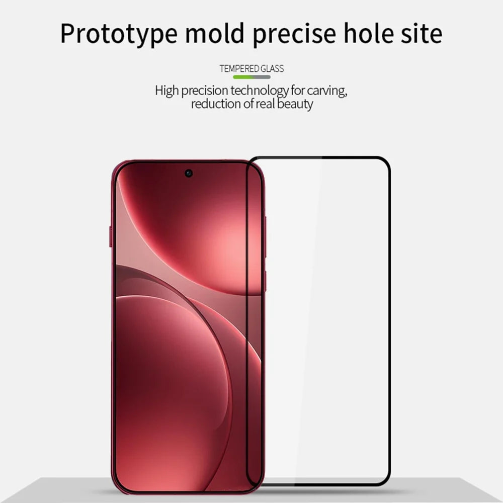 PINWUYO For OnePlus 15 5G / Oppo Find X9 Pro 5G Tempered Glass Film  JK Series-2 9H Full Glue Full Screen Protector - Black - 3