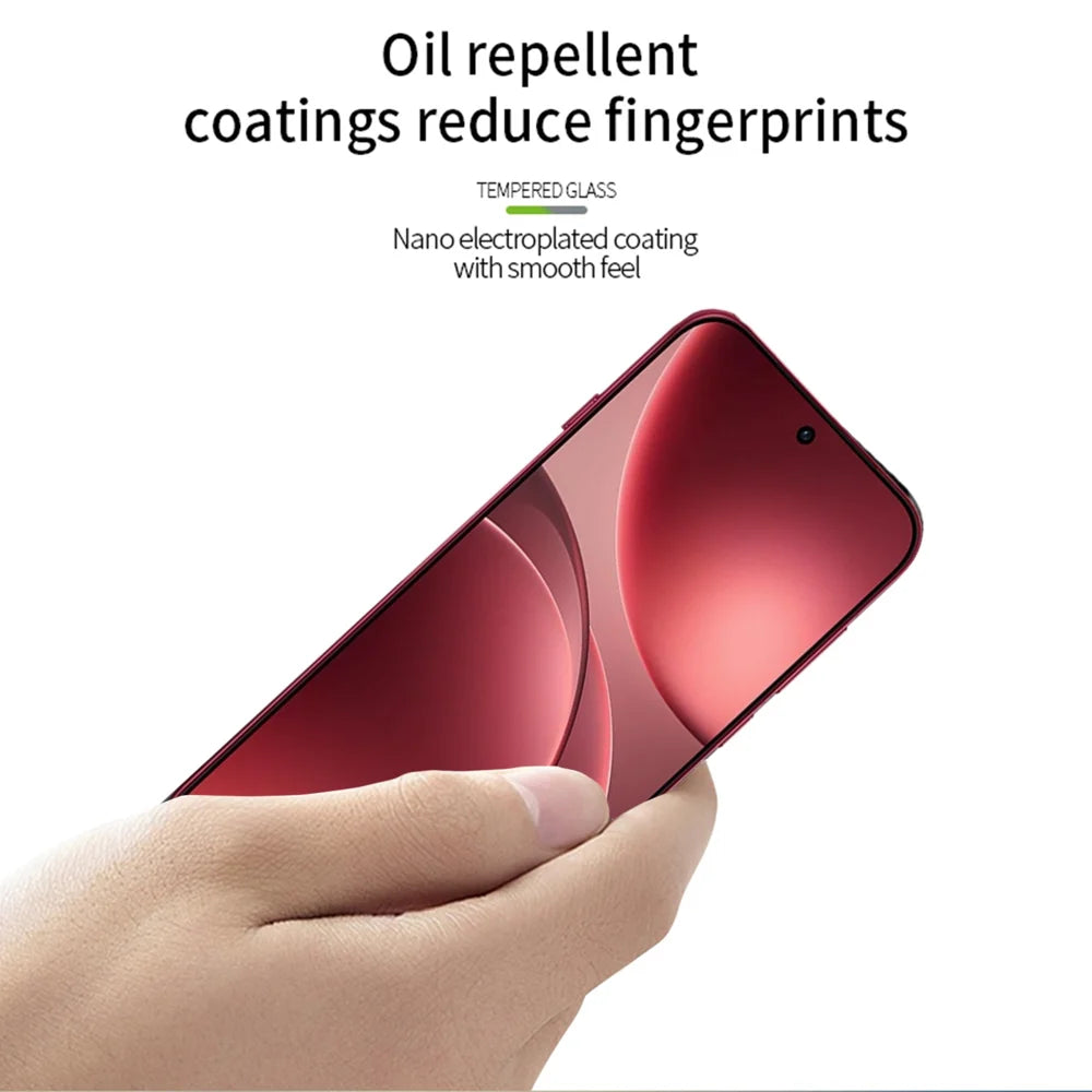 PINWUYO For OnePlus 15 5G / Oppo Find X9 Pro 5G Tempered Glass Film  JK Series-2 9H Full Glue Full Screen Protector - Black - 4