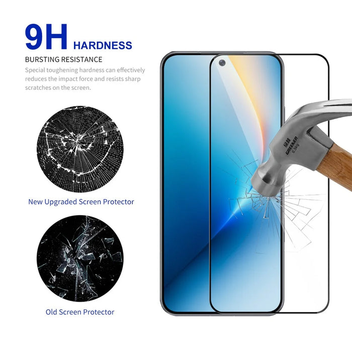 RURIHAI 10Pcs For Honor Win 5G  /  Win RT 5G High Aluminium-Silicon Glass Film Full Glue 0.26mm 2.5D Full Screen Protector - Transparent - 3