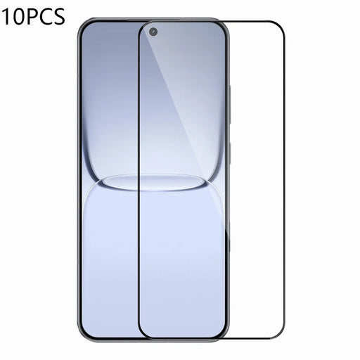 RURIHAI 10Pcs For Realme Neo8 5G Full Glue Full Screen Protector High Aluminium Silicon Glass Film, Ultrasonic Fingerprint Unlock - Transparent - 1