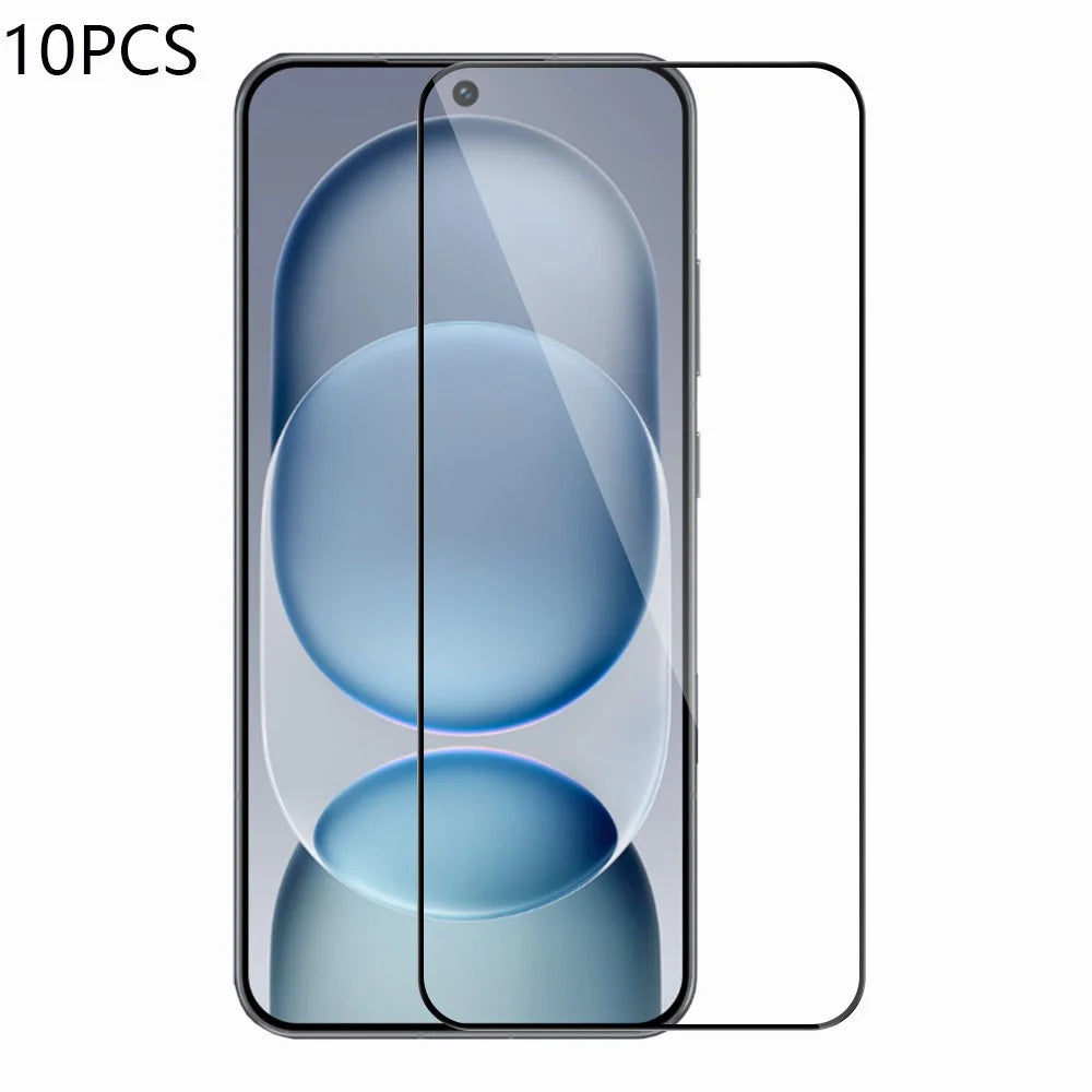 RURIHAI 10Pcs For Honor Magic8 Pro Air 5G Full Glue Full Screen Protector High Aluminium Silicon Glass Film, Ultrasonic Fingerprint Unlock - Transparent - 1