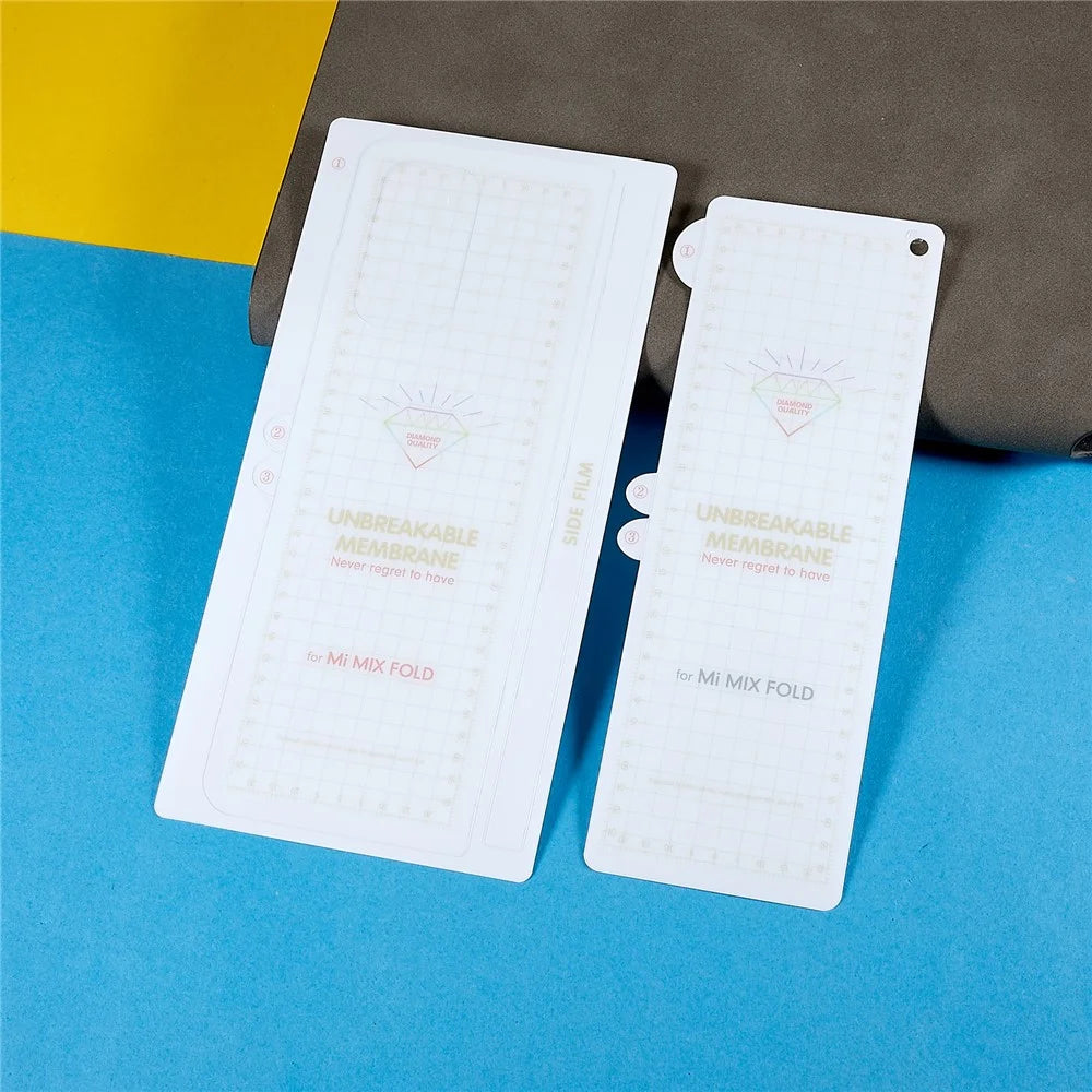 RURIHAI for Xiaomi Mi Mix Fold 1 Set / 3Pcs Large Screen + Front Screen Back Protector HD Clear Anti-scratch Anti-fingerprint PET Film - 7