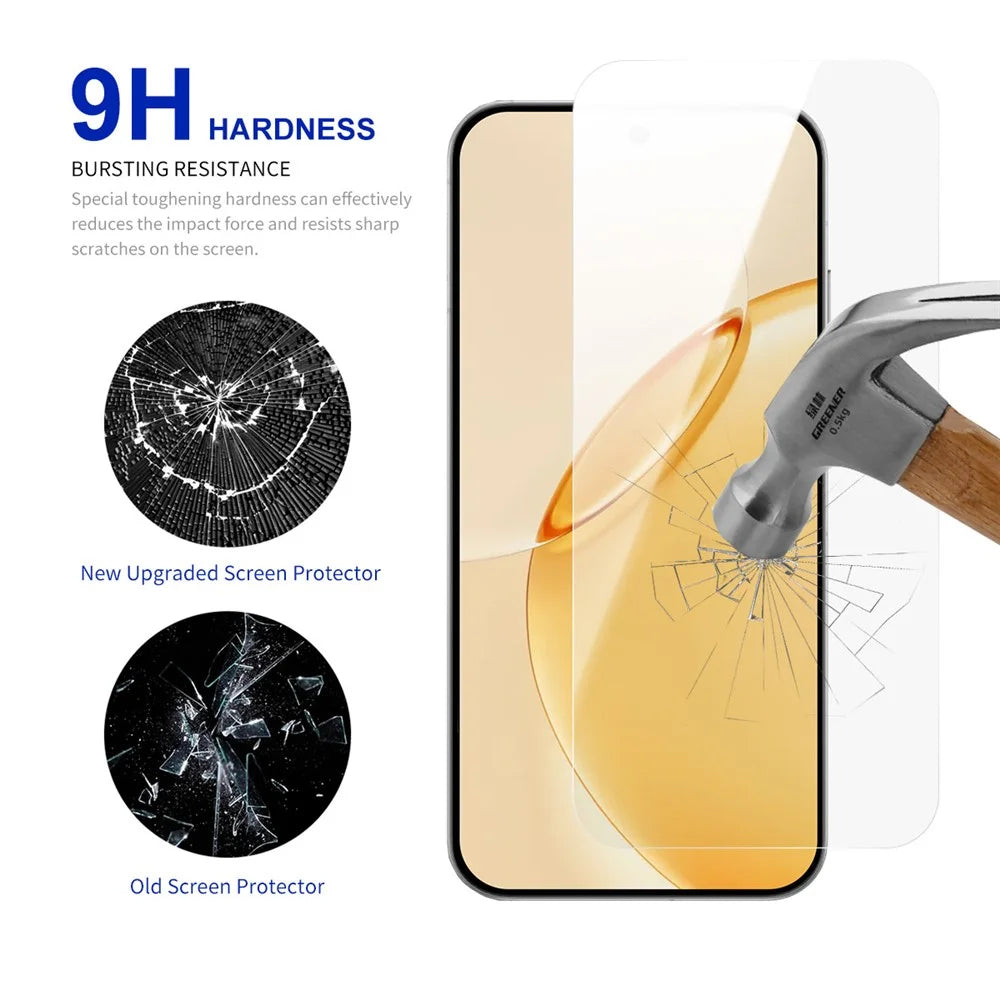 RURIHAI 10Pcs For Realme 16 5G Screen Protector 0.26mm 2.5D Full Glue High Aluminium Silicon Glass Film (NOT Complete Covering) - Transparent - 3