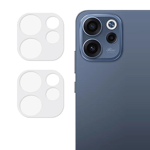 2Pcs For Oppo Reno15 F 5G Full Coverage Camera Lens Protector 3D Arc Edge Anti-Scratch Tempered Glass Lens Film - Transparent - 1