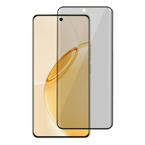 For Realme 16 Pro+ 5G Anti-Spy Privacy Full Screen Protector Side Glue Tempered Glass Film - Black - 1