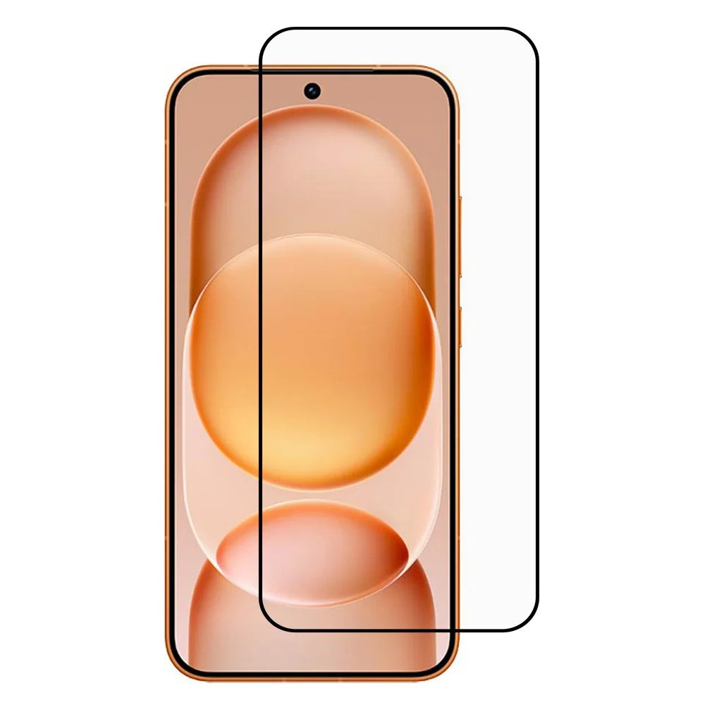 For Honor Magic8 Pro Air 5G Full Screen Protector Full Glue Arc Edge HD High Aluminium-silicon Glass Film with Black Silk Print Edge (Fingerprint Unlock) - Transparent - 1