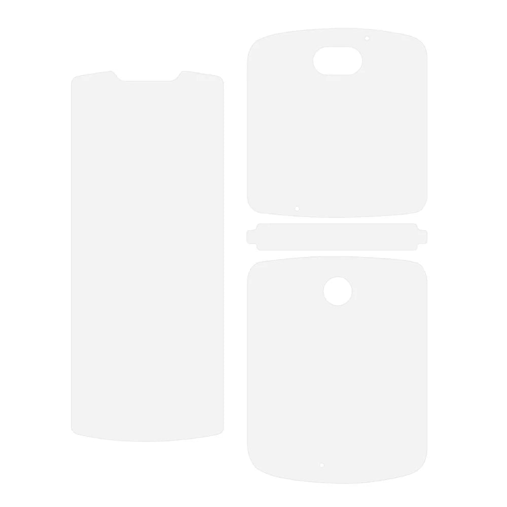 RURIHAI 1 Set / 2Pcs Front Screen Back Protector for Motorola Razr 5G, Anti-scratch Full Glue Front Back PET Protector - 2