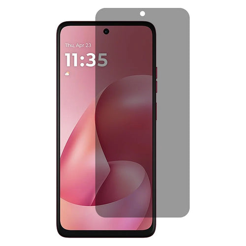 For Motorola Moto G67 Power 5G  /  G57 Power 5G Anti Spy Full Screen Protector Full Glue High Aluminium-Silicon Glass Film - Black - 1