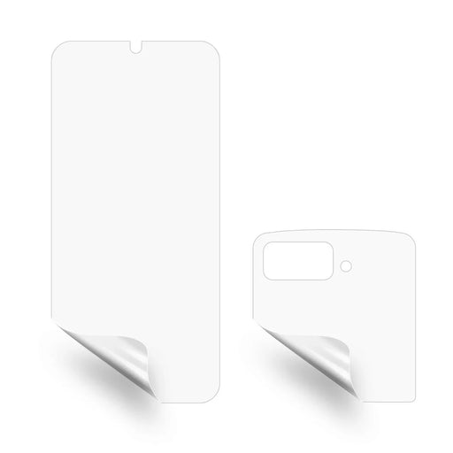 RURIHAI 1 Set / 2Pcs Front Screen Back Protector for Motorola Razr 2022 5G, Ultra Clear Full Glue Anti-scratch Front Back Protective Film - 2