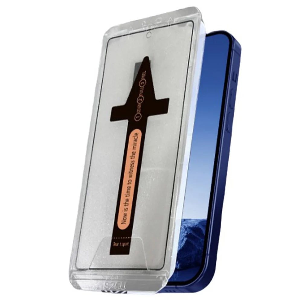 For Samsung Galaxy S26+ Tempered Glass HD Clear Screen Protector with Automatic Dust Removal Tool - Transparent - 6