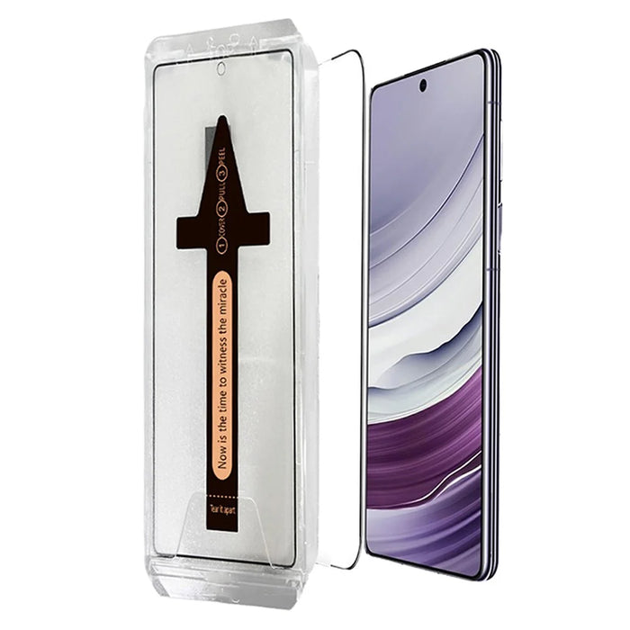 For Samsung Galaxy S26 Tempered Glass HD Clear Screen Protector with Automatic Dust Removal Tool - Transparent - 1