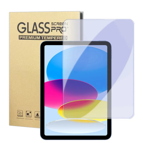 For iPad 10.9 (2022) / iPad (2025) Screen Protector Purple Light Eye Protection Anti Fingerprint Tempered Glass Film (NOT Complete Covering) - Transparent - 1