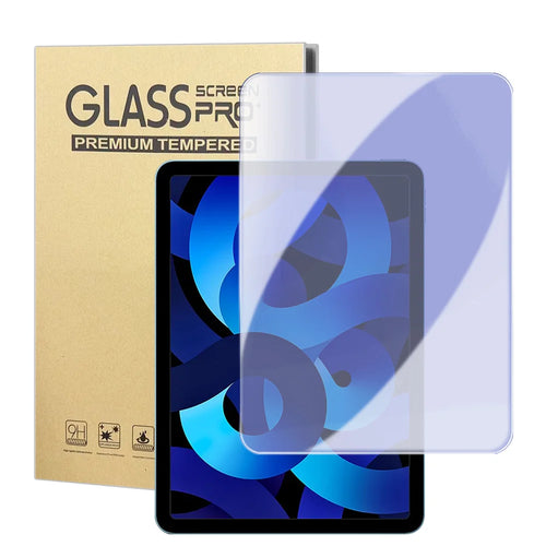 For iPad Air (2020) / iPad Air (2022) Screen Protector Purple Light Eye Protection Anti Fingerprint Tempered Glass Film (NOT Complete Covering) - Transparent - 1