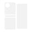 RURIHAI 1 Set / 2Pcs Front Screen Back Protector for Huawei P50 Pocket, Front Back Protective PET Film Ultra Clear Full Glue Protector - 2