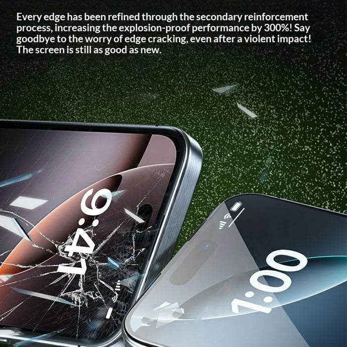 WEKOME WTP-118 For iPhone 17 Pro Screen Protector 6D Curved Ultra-Fine Edge Matte Full Coverage Privacy Tempered Glass Film - Black - 5