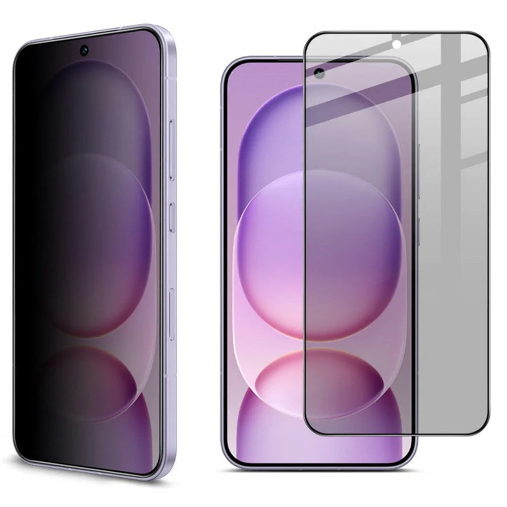 IMAK For Honor Magic8 Pro Air 5G Privacy Screen Protector Anti Peep Full Cover Tempered Glass Film (Fingerprint Unlock) - Black - 1